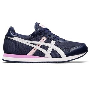 ASICS Women's Tiger Runner Sportstyle Shoes Thunder Blue Peach Sneakers 9.5